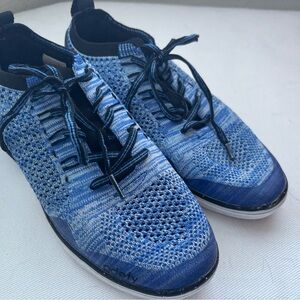 Adofy Women's Blue Knit Sneakers
